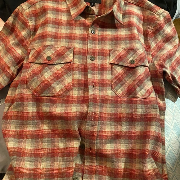 Brixton short sleeve flannel large - Picture 2 of 4